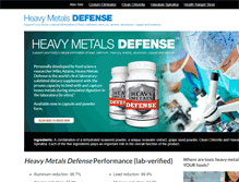 Tablet Screenshot of heavymetalsdefense.com